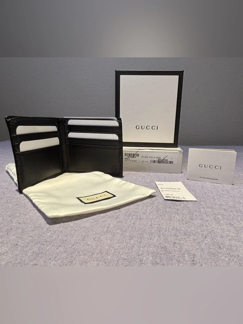 Gucci GG Supreme Wallet with Tiger - Brown/Yellow/Black
